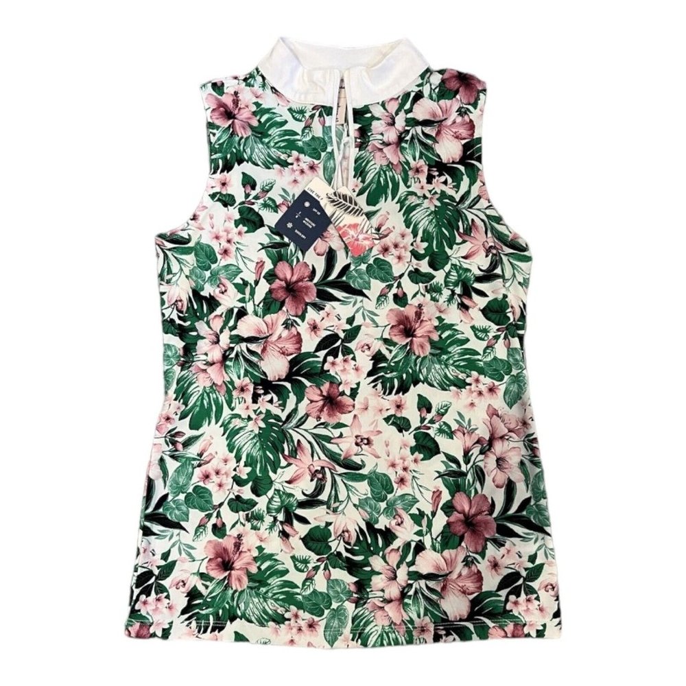 Tommy Bahama GOLF Womens Polo Shirt NEW w/tags XSMALL Floral Print